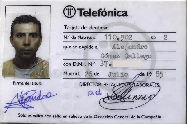 Carnet de Empleado (07/1985)